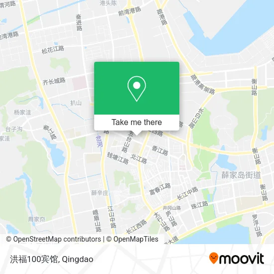 洪福100宾馆 map