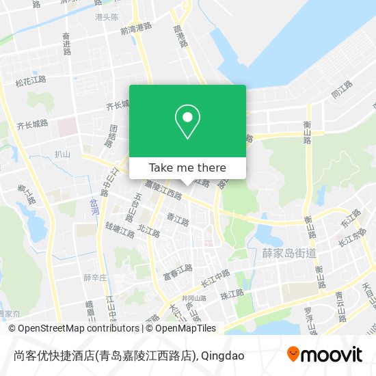尚客优快捷酒店(青岛嘉陵江西路店) map
