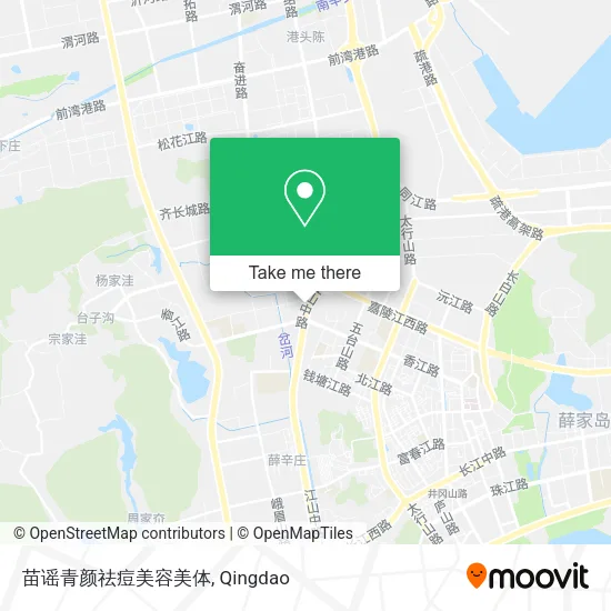 苗谣青颜祛痘美容美体 map