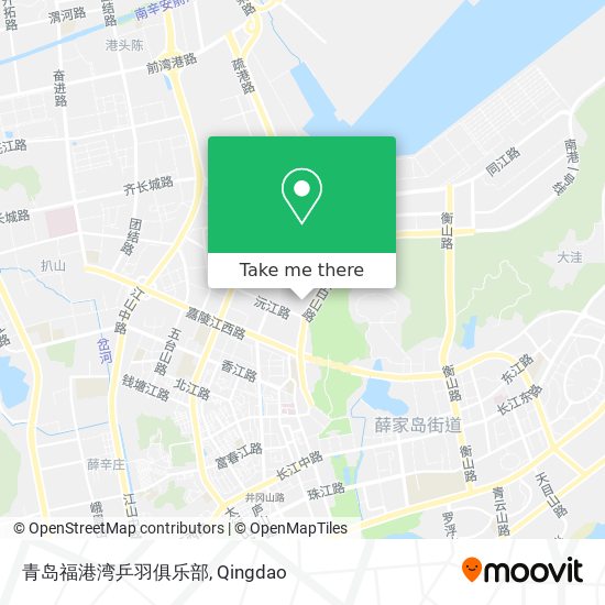 青岛福港湾乒羽俱乐部 map