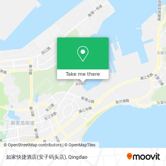 如家快捷酒店(安子码头店) map