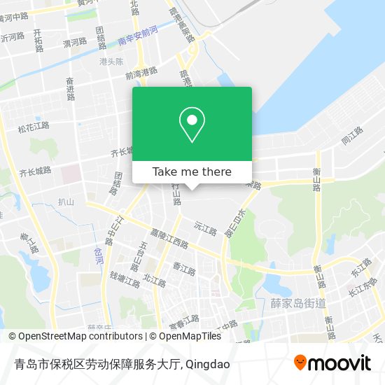 青岛市保税区劳动保障服务大厅 map