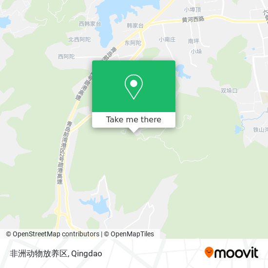 非洲动物放养区 map
