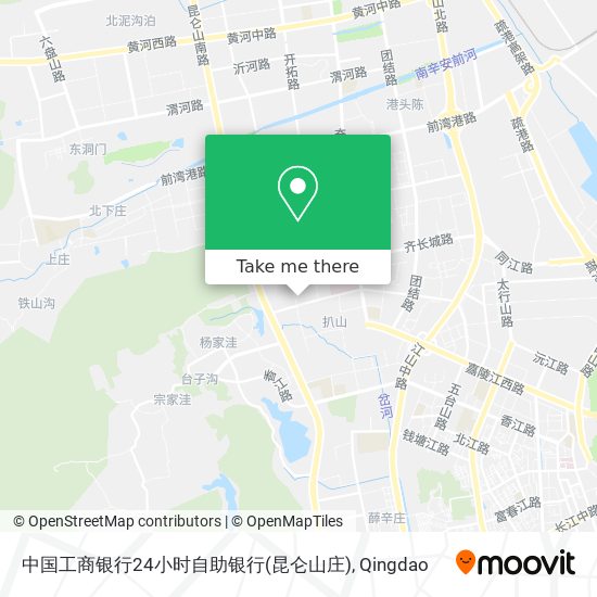 中国工商银行24小时自助银行(昆仑山庄) map