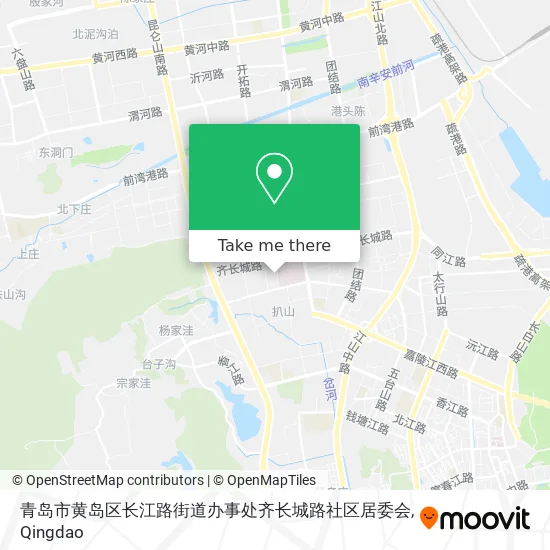 青岛市黄岛区长江路街道办事处齐长城路社区居委会 map