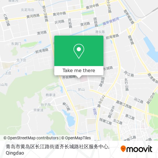 青岛市黄岛区长江路街道齐长城路社区服务中心 map