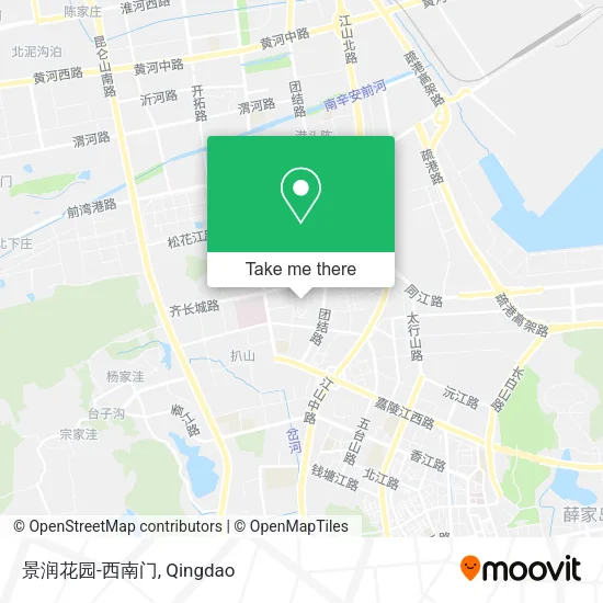景润花园-西南门 map