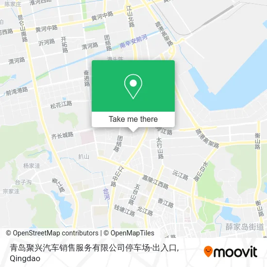 青岛聚兴汽车销售服务有限公司停车场-出入口 map