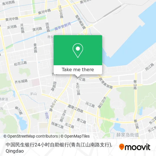 中国民生银行24小时自助银行(青岛江山南路支行) map
