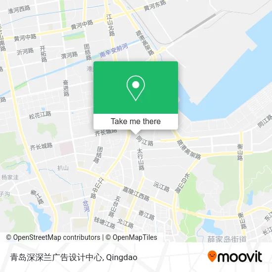 青岛深深兰广告设计中心 map