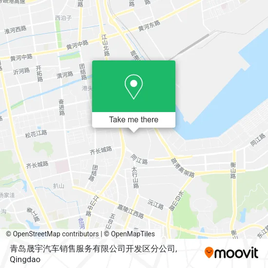 青岛晟宇汽车销售服务有限公司开发区分公司 map