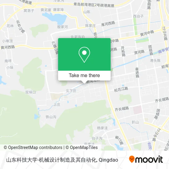 山东科技大学-机械设计制造及其自动化 map