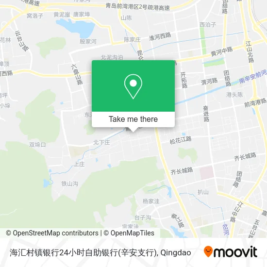 海汇村镇银行24小时自助银行(辛安支行) map