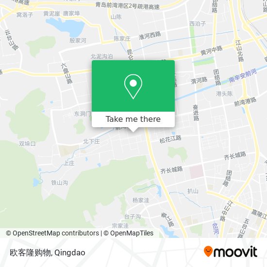 欧客隆购物 map