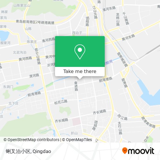 蜊叉泊小区 map