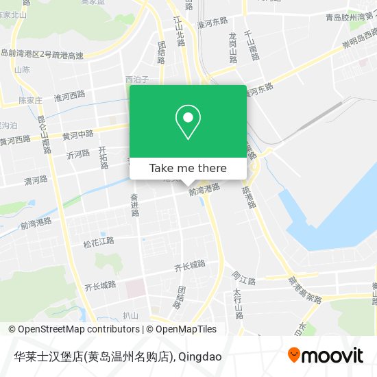 华莱士汉堡店(黄岛温州名购店) map