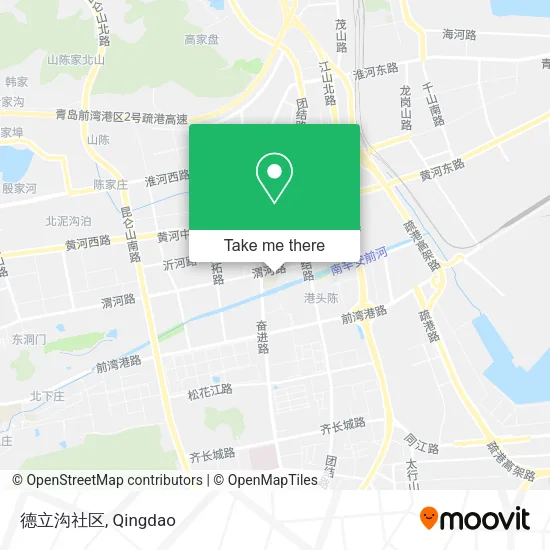 德立沟社区 map