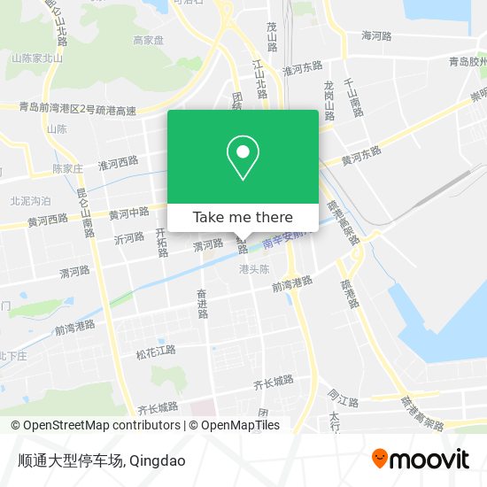 顺通大型停车场 map