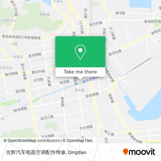 光辉汽车电器空调配件维修 map
