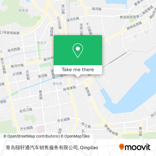 青岛颐轩通汽车销售服务有限公司 map