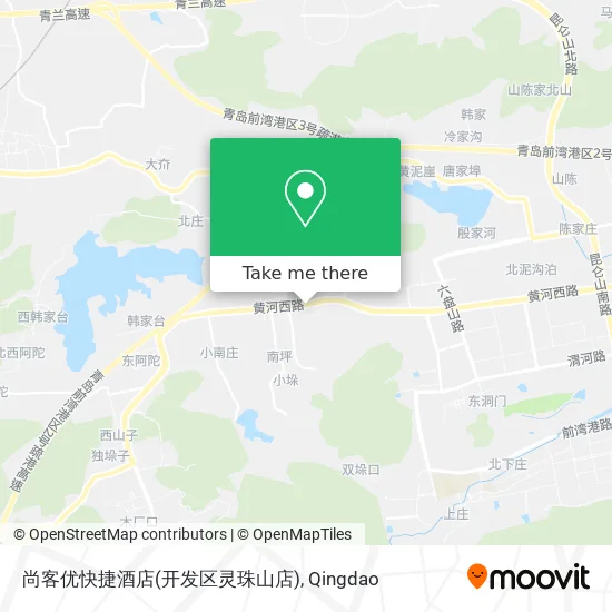 尚客优快捷酒店(开发区灵珠山店) map