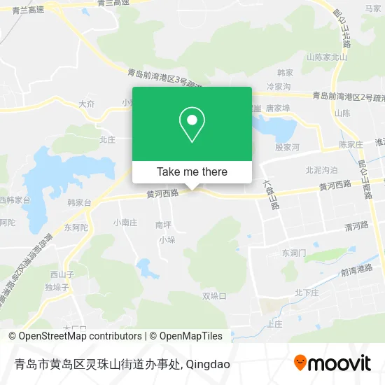 青岛市黄岛区灵珠山街道办事处 map