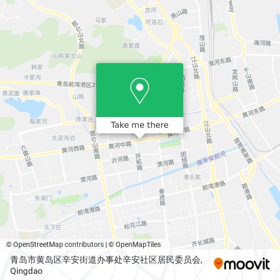 青岛市黄岛区辛安街道办事处辛安社区居民委员会 map