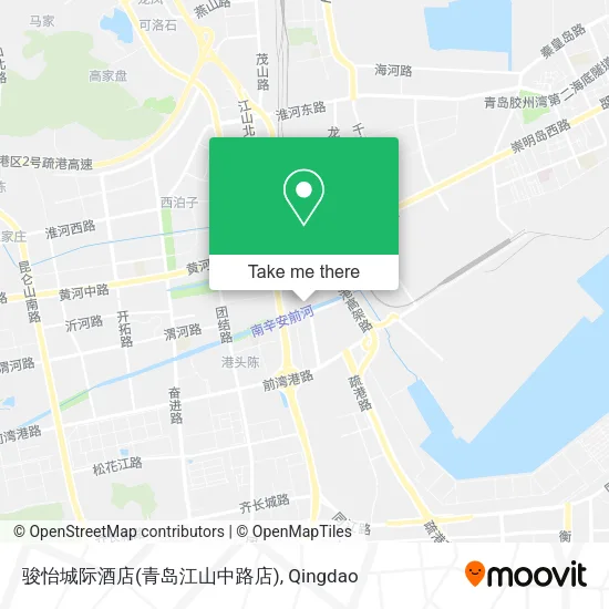 骏怡城际酒店(青岛江山中路店) map
