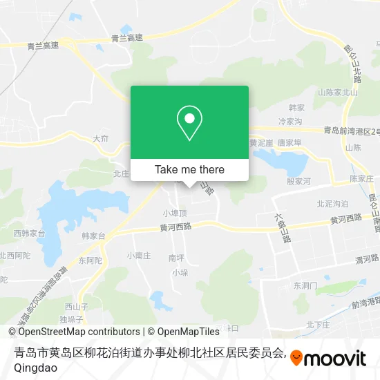 青岛市黄岛区柳花泊街道办事处柳北社区居民委员会 map