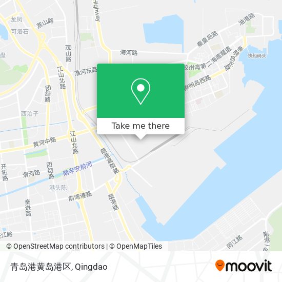 青岛港黄岛港区 map