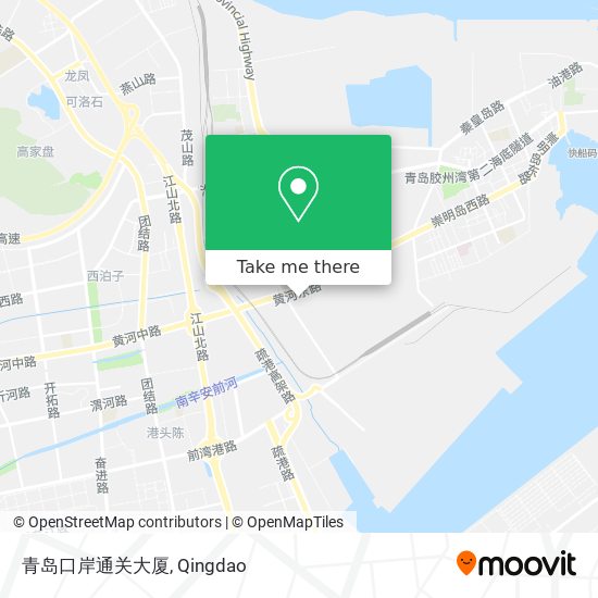 青岛口岸通关大厦 map