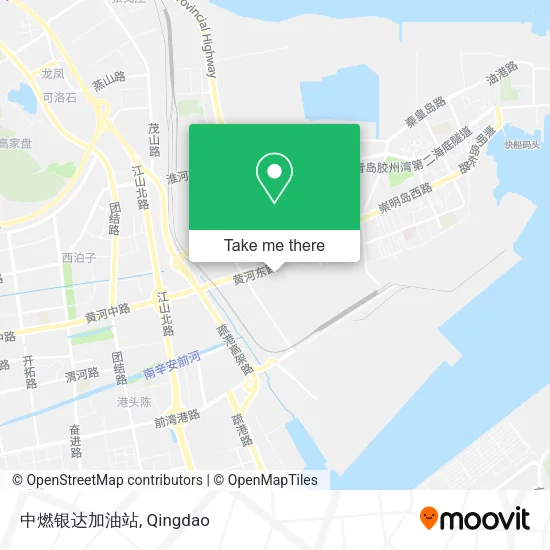 中燃银达加油站 map