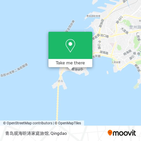 青岛观海听涛家庭旅馆 map