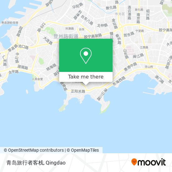 青岛旅行者客栈 map