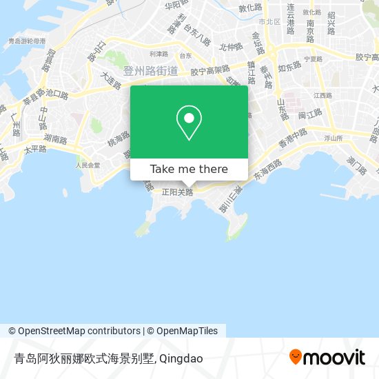 青岛阿狄丽娜欧式海景别墅 map