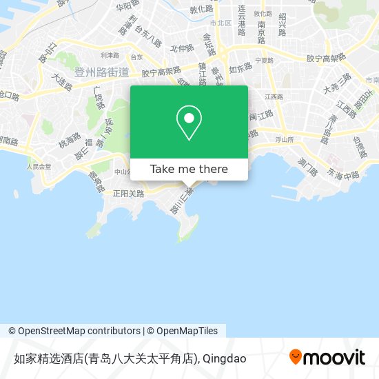 如家精选酒店(青岛八大关太平角店) map