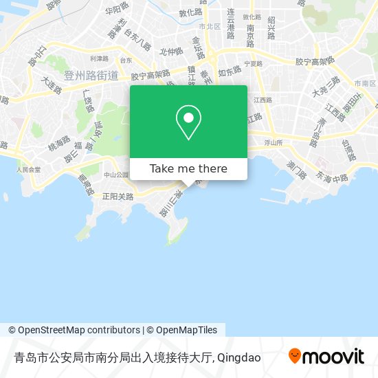 青岛市公安局市南分局出入境接待大厅 map