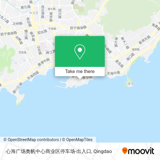 心海广场奥帆中心商业区停车场-出入口 map