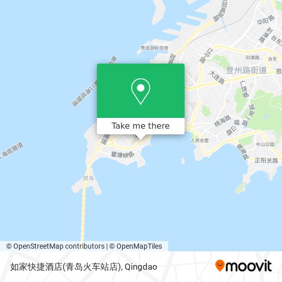 如家快捷酒店(青岛火车站店) map
