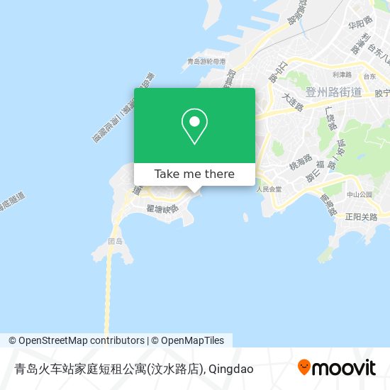 青岛火车站家庭短租公寓(汶水路店) map