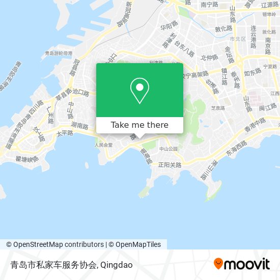 青岛市私家车服务协会 map