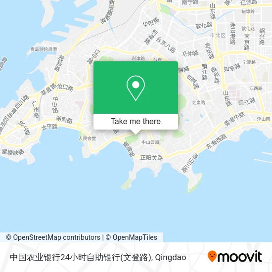 中国农业银行24小时自助银行(文登路) map
