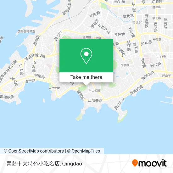 青岛十大特色小吃名店 map