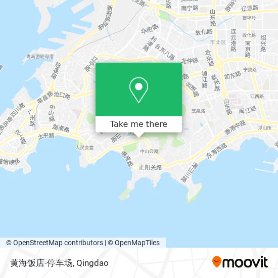 黄海饭店-停车场 map