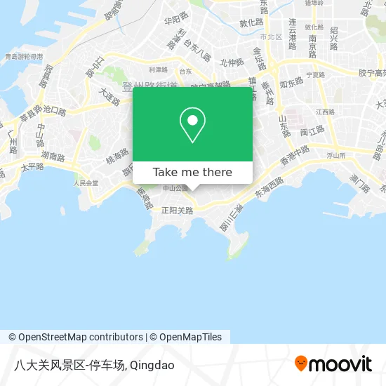 八大关风景区-停车场 map