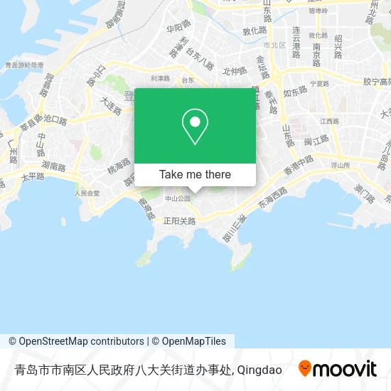 青岛市市南区人民政府八大关街道办事处 map