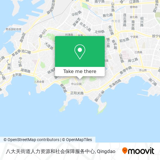 八大关街道人力资源和社会保障服务中心 map