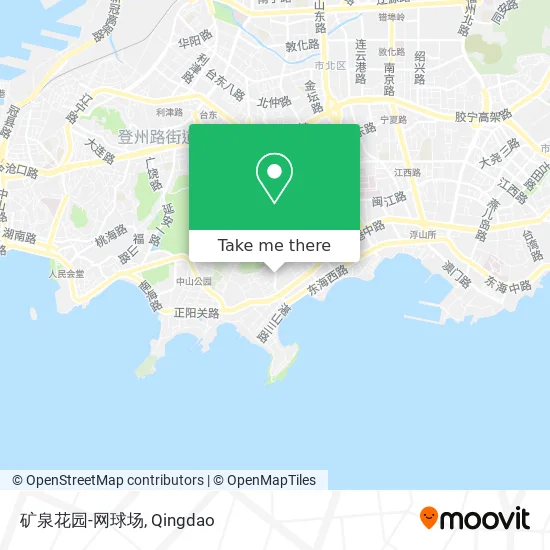 矿泉花园-网球场 map