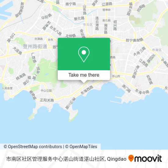市南区社区管理服务中心湛山街道湛山社区 map