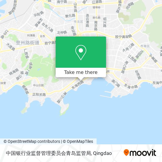 中国银行业监督管理委员会青岛监管局 map